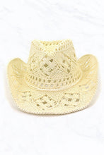 Load image into Gallery viewer, Western Style Cowboy Handmade Woven Straw Hat: Khaki
