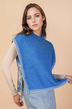 Load image into Gallery viewer, Side Tie Detail Knit Sweater Vest Top: OATMEAL

