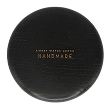 Load image into Gallery viewer, Black Round Wood Tray - Home Decor &amp; Gifts
