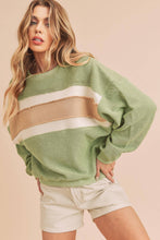 Load image into Gallery viewer, Navy/Ivory/Tan Sweatshirt

