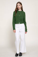 Load image into Gallery viewer, Long Sleeve Round Neck Button Down Sweater Cardigan: TPE-taupe / M

