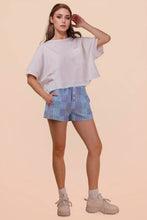 Load image into Gallery viewer, Striped &amp; Checker Boxer Shorts: BLUE STRIPE
