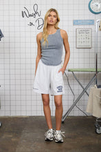 Load image into Gallery viewer, WASHED RAW EDGE SLEEVELESS KNIT TANK TOP: OLIVE
