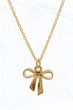 Load image into Gallery viewer, Petite Bow Pendant Necklace: Silver
