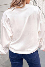 Load image into Gallery viewer, Christmas Slogan HOLLY JOLLY Round Neck Sweatshirt | S-XL: White / XL
