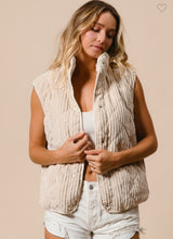 Load image into Gallery viewer, Oatmeal Corduroy Vest
