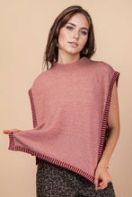 Load image into Gallery viewer, Side Tie Detail Knit Sweater Vest Top: OATMEAL
