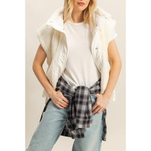 Load image into Gallery viewer, Cozy Sherpa Vest Jacket with Tie-Up Side Details: BROWN
