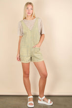 Load image into Gallery viewer, Washed Denim Casual Romper: SAGE
