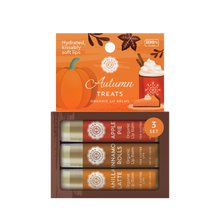 Load image into Gallery viewer, Autumn Treats Lip Balm Set Of 3
