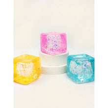 Load image into Gallery viewer, Viral Glitter Ice Cube Squishy Toy: Color Will Be Chosen at Random
