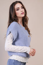 Load image into Gallery viewer, Oversized Button Down Knit Sweater Top: RED

