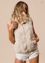 Load image into Gallery viewer, Oatmeal Corduroy Vest
