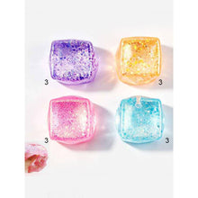 Load image into Gallery viewer, Viral Glitter Ice Cube Squishy Toy: Color Will Be Chosen at Random
