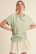 Load image into Gallery viewer, Mali Tee Short Sleeve Top: Teal/Green

