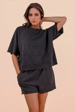 Load image into Gallery viewer, Mineral Washed Knit Casual Top: SEAFOAM
