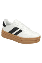Load image into Gallery viewer, WHITE WITH RED STRIPES SNEAKER
