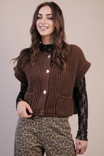 Load image into Gallery viewer, Oversized Button Down Knit Sweater Top: RED
