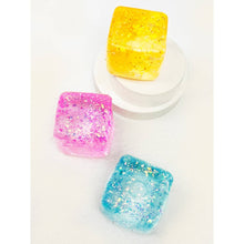 Load image into Gallery viewer, Viral Glitter Ice Cube Squishy Toy: Color Will Be Chosen at Random
