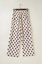 Load image into Gallery viewer, PRETTY BASH Polka Dot Patch Pocket Wide Leg Pants: White / M
