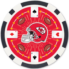 Load image into Gallery viewer, Kansas City Chiefs 100 Piece Poker Chips
