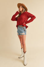 Load image into Gallery viewer, Red Knit Sweater
