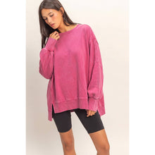 Load image into Gallery viewer, Oversized Seam Detail Long Sleeve Top: MINT
