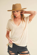 Load image into Gallery viewer, Zoie V-Neck Short Sleeve: Ivory / Contemporary
