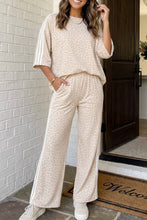 Load image into Gallery viewer, LAS Leopard Side Striped Pants Set (S-4X): Pink / M
