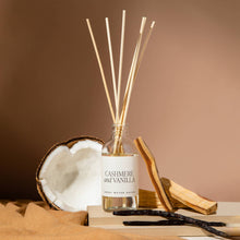 Load image into Gallery viewer, Cashmere and Vanilla Clear Reed Diffuser- Gifts, Home Decor
