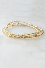 Load image into Gallery viewer, MULTI LAYER GOLD BALL CHAIN BEADED BRACELET | 40B5179: GOLD
