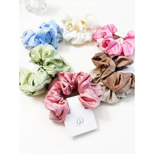 Load image into Gallery viewer, Duo Dull Satin and Textured Pattern Scrunchie Set: MIX COLOR / ONE(12)
