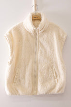 Load image into Gallery viewer, NJ90484-Cozy Sherpa Puffer Vest: SAGE / S-M-L/2-2-2
