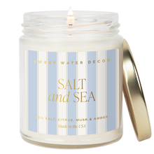 Load image into Gallery viewer, Salt and Sea 9 oz Soy Candle - Home Decor &amp; Gifts
