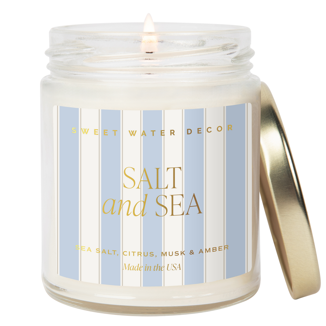 Salt and Sea 9 oz Soy Candle - Home Decor & Gifts