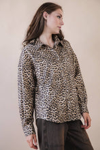 Load image into Gallery viewer, Oversized Leopard Printed Button Down Shirt: MOCHA MIX

