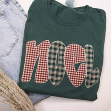 Load image into Gallery viewer, Noel Christmas Plaid Short Sleeve
