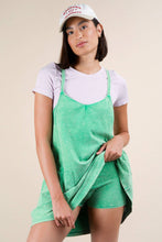 Load image into Gallery viewer, ND31251-Mineral Washed Knit Mini Dress with Shorts Inside : BLACK / S-M-L/2-2-2
