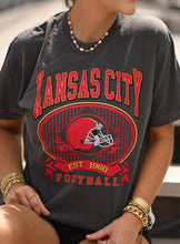 Load image into Gallery viewer, Kansas City Football Vintage Tee: Pepper
