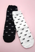 Load image into Gallery viewer, MULTI BOW MID CALF LENGTH SOCKS | Off White

