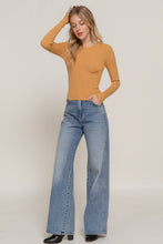 Load image into Gallery viewer, Long Sleeve Crew Neck Viscose Rib Sweater: Red-Red
