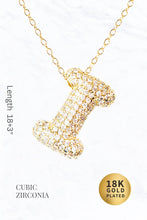 Load image into Gallery viewer, Bubble Initial Necklace: A
