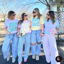 Load image into Gallery viewer, Jesus Saves: Blossom tee / M
