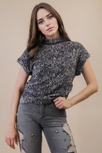 Load image into Gallery viewer, Side Elastic Detail Leopard Soft Knit Vest Top: MOCHA LEOPARD
