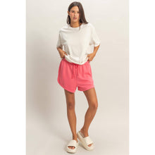 Load image into Gallery viewer, Elasticized Waist Loose Shorts: APRICOT
