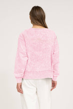 Load image into Gallery viewer, WASHED EXTENDED SHOULDER KNIT TOP: OATMEAL
