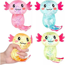 Load image into Gallery viewer, Glitter Axolotl Squishy: Color will be random
