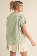 Load image into Gallery viewer, Mali Tee Short Sleeve Top: Teal/Green
