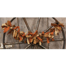 Load image into Gallery viewer, Primitive Fall Colors Rag Garland
