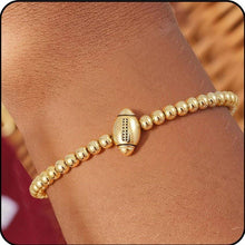 Load image into Gallery viewer, GAME DAY FOOTBALL BASEBALL BALL CHAIN BRACELET | 40B5255: FOOTBALL
